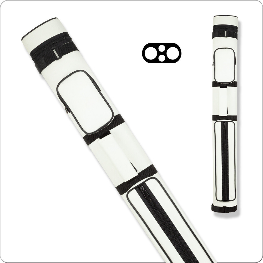 Action AC22 2x2 Hard Pool Cue Case - White