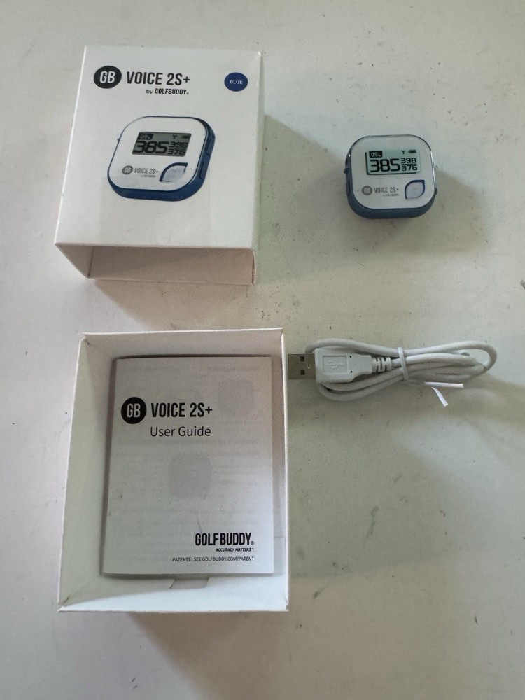 GolfBuddy Voice 2S+ GPS Rangefinder Automatic Course Recognition Blue