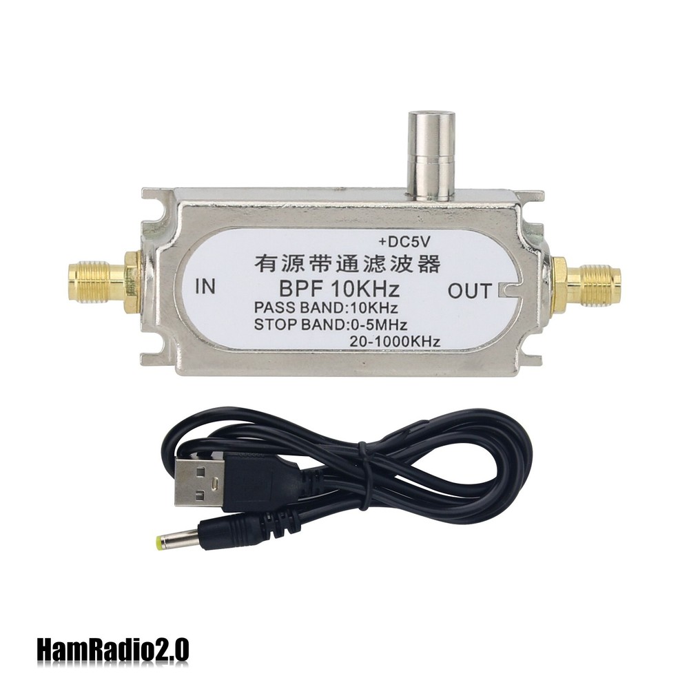 10KHz BPF Single Power Supply Active Bandpass Filter 45dB Suppression