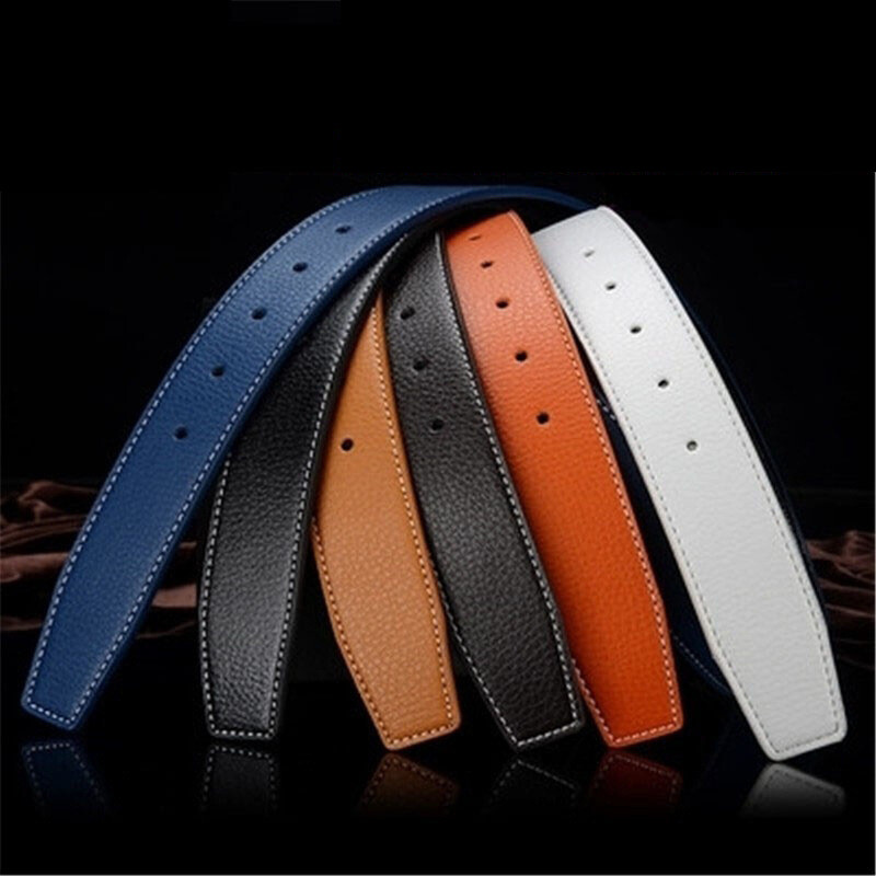 Mens Leather Belts Replacement Belt Strap without Buckle 38mm Wide