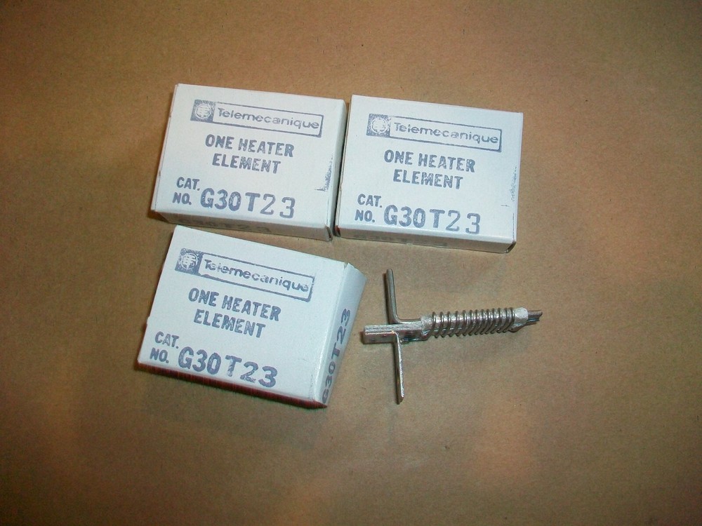 3pc Telemecanique Heater Element G30T23  NEW IN BOX