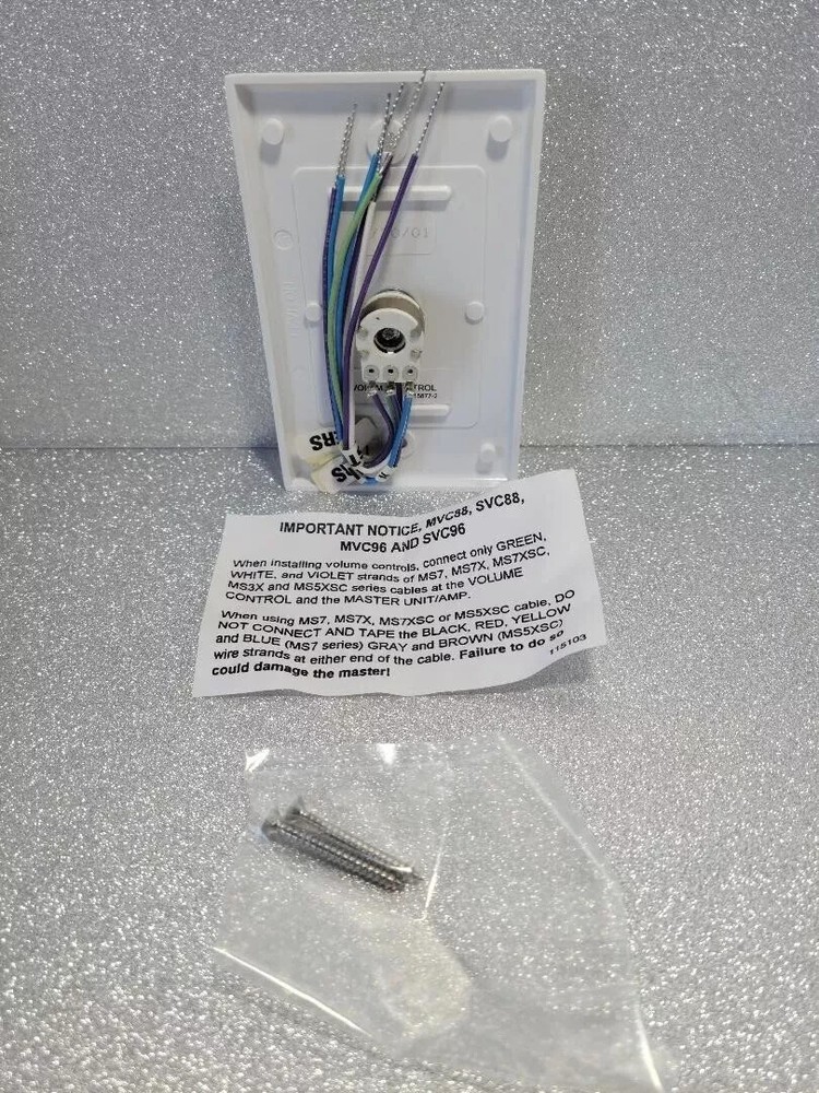 M&S Systems SVC96 Intercom Speaker Volume Control - 7 Wire - New - See Photos