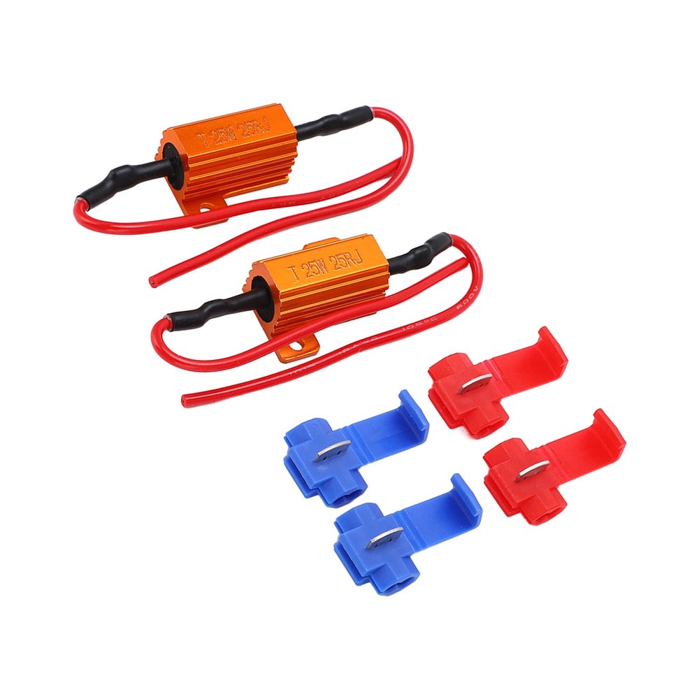 ♡ 2set 25W 25Ω LED Resistance Decoder Anti Corruption Load Indicator Resistor