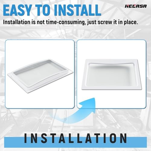 RV Skylight Inner Dome for 14" x 22" Opening Bathroom Skylight Replacement