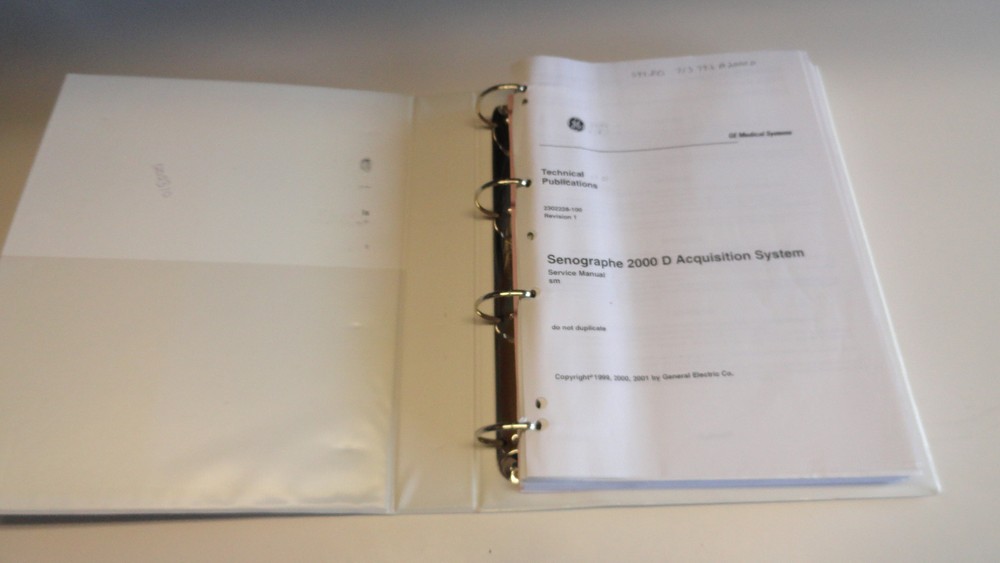 Sensographe 2000D 2000 D Aquisition System Operator's Manual