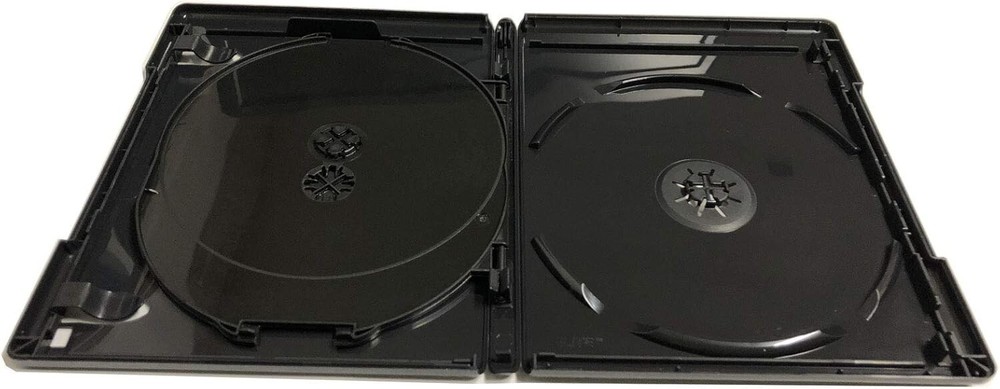Durable Black 4K UHD Blu-ray Case for 3 Discs - Official Replacement Case