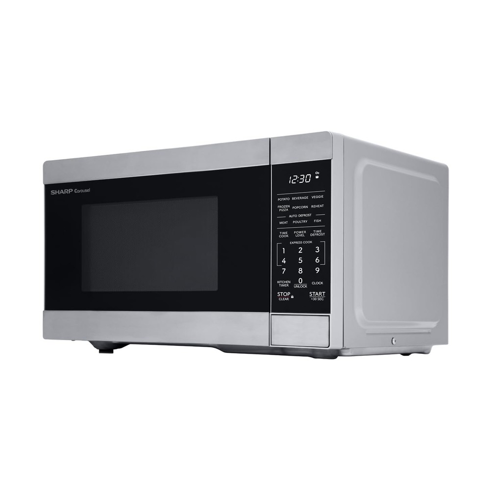 SHARP Compact Countertop Microwave Oven with Removable 10" Carousel Turntable