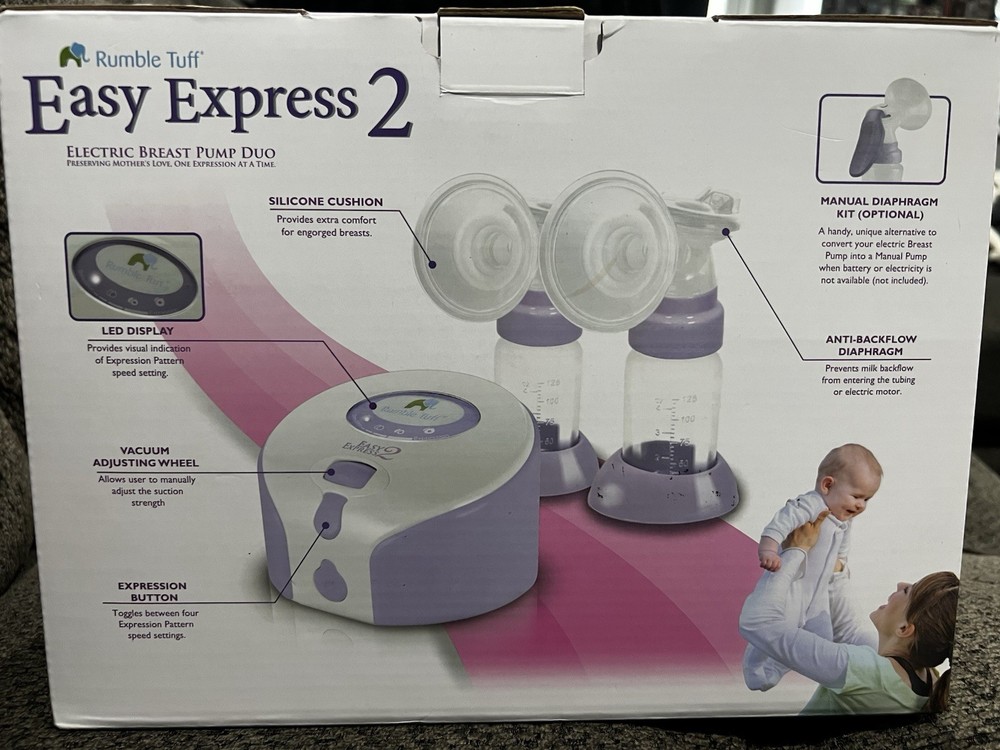Rumble Tuff Easy Express 2 Electric Breast Pump Duo Open Box, Never Used