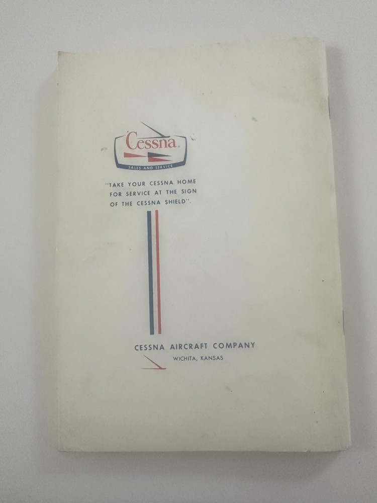 Vintage 1971 Cessna Model Centurion & Centurion II Owner's Manual. Nice !