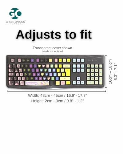 [3 Pack] Universal Fully Covered Flat One Size for the most standard keyobards