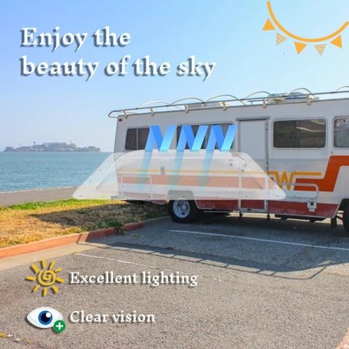 RV Skylight Replacement 18" x 26" -Universal Outer Dome Fits All Standard CLEAR