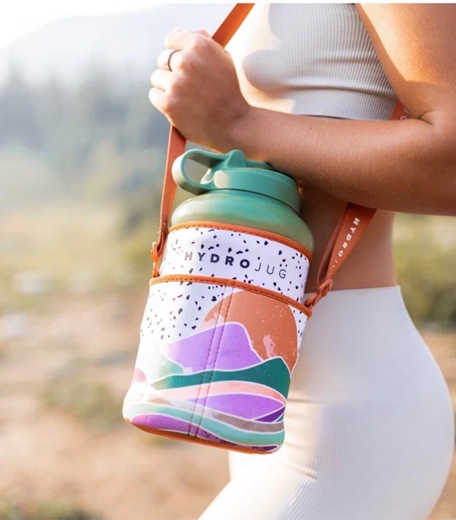 Hydrojug Bottle with Mountain Range Sleeve