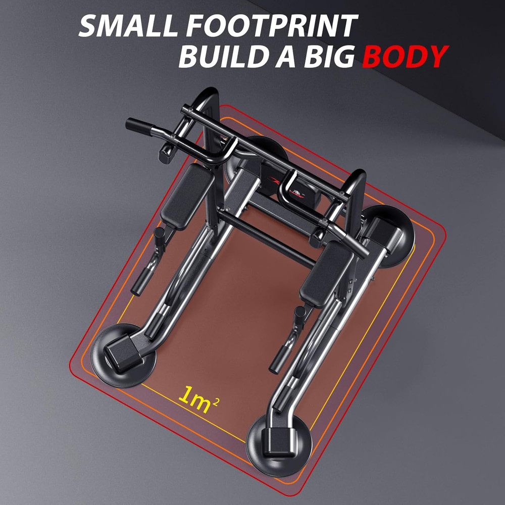 Power Tower Adjustable Height Pull up & Dip Station Multi-Function Home Strength