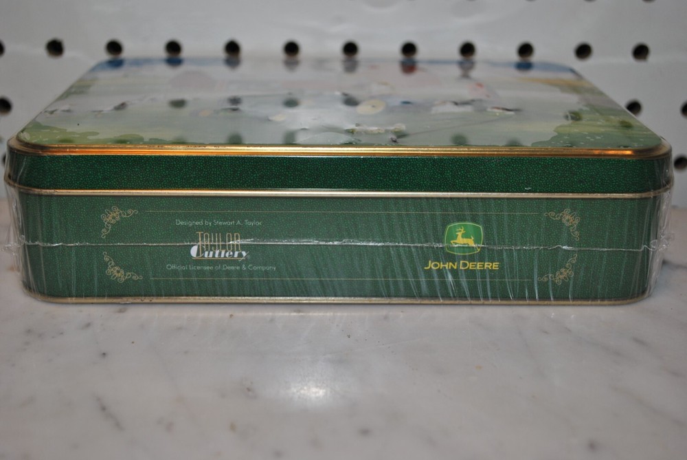 John Deere Golf Balls, Tees, Divot Tool & Collector Tin Set, NEW