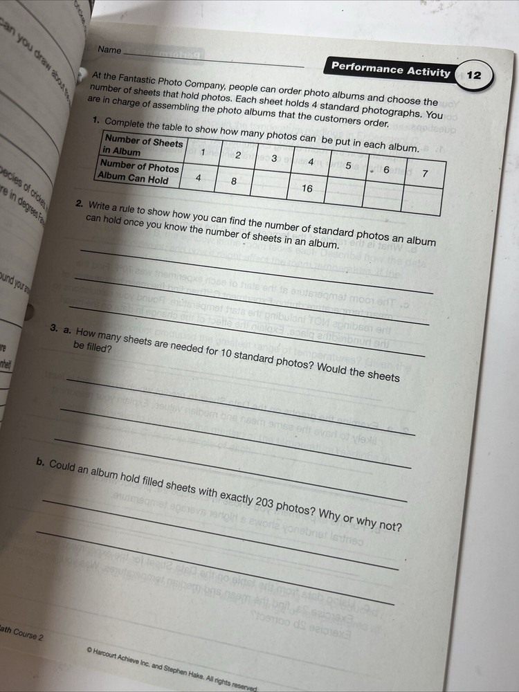 saxon math course 2 instructional masters