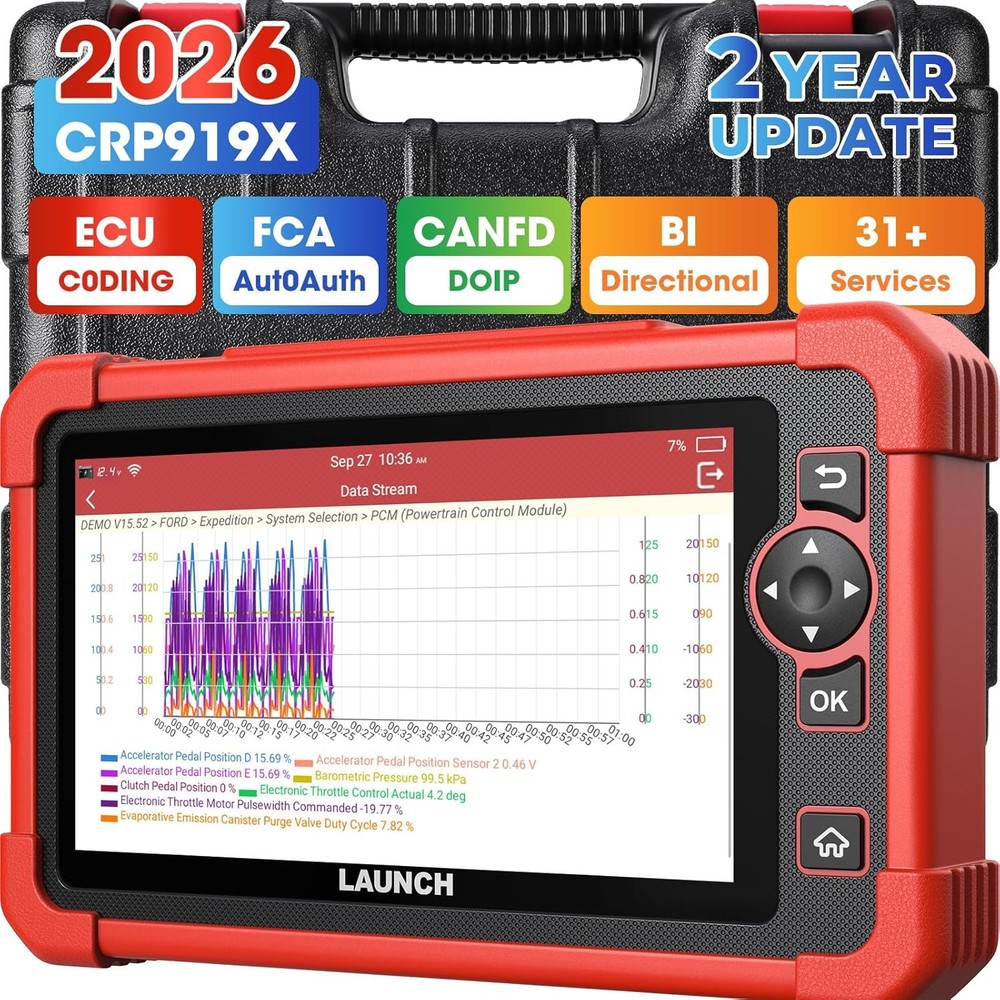 2026 LAUNCH CRP919X OBD2 Bidirectional Scanner Full System Diagnostic Key Coding