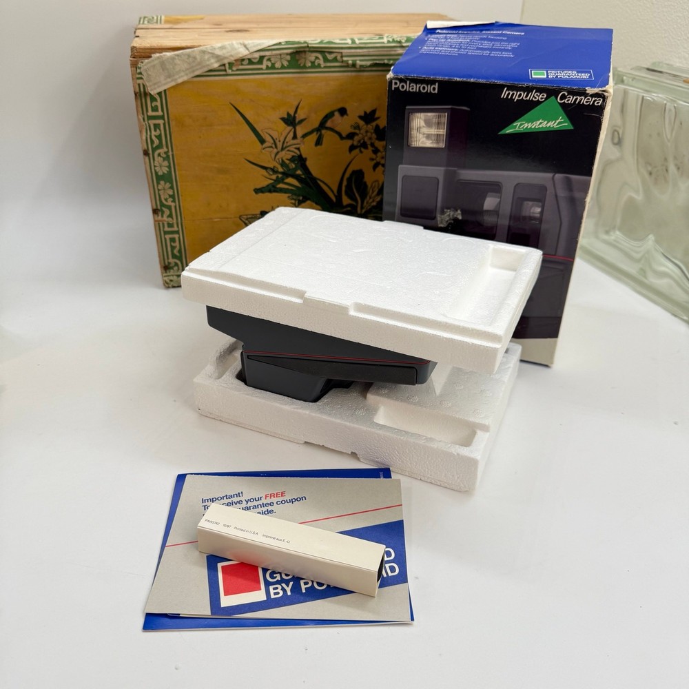Polaroid Instant Impulse Camera with Box, Manual and Strap Clean UNTESTED