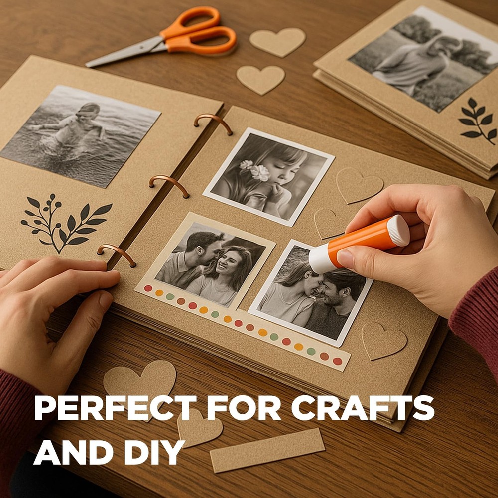 Chipboard Sheets 8.5" x 11" – 100 Sheets, 22pt Kraft Board, Durable Alternati...