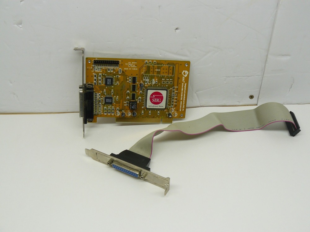 SIIG Parallel Adapter PCI Card 101844  w/ I/O Cable