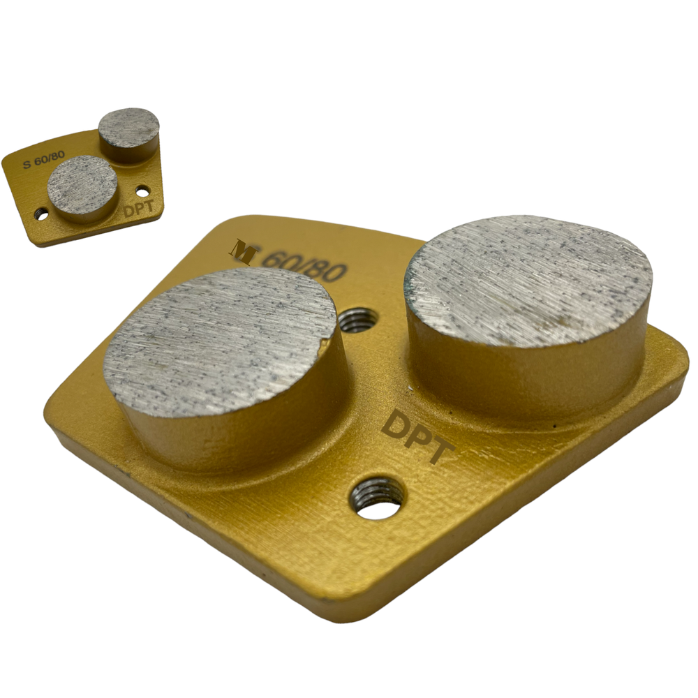 3 pack Trapezoidal Grinding Discs for Bolt-on Concrete Floor Grinder Medium Bond