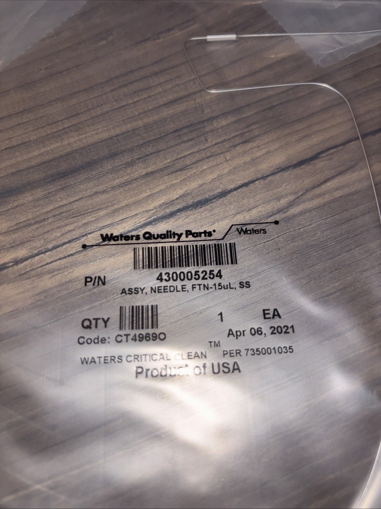 Waters - Assy Needle, FTN-15ul, SS