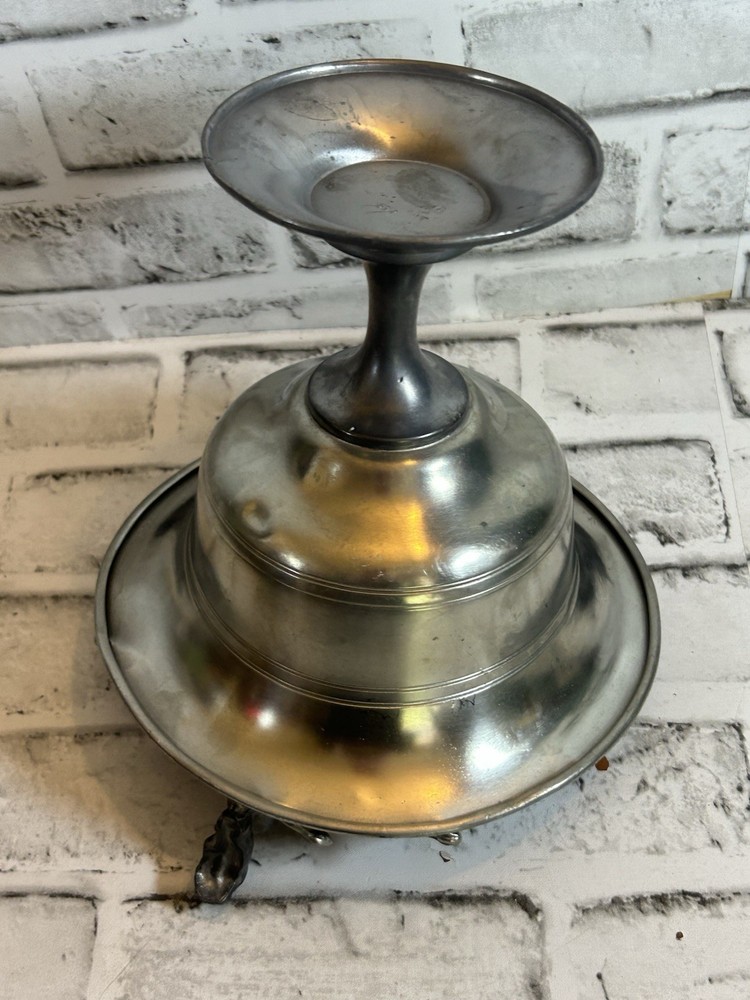 Antique Silver plated Urn With Squirrel Figure