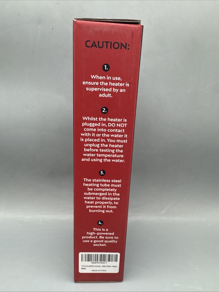 Tool Gaurds Immersion Water Heater Built in Thermostat-1600W NEW
