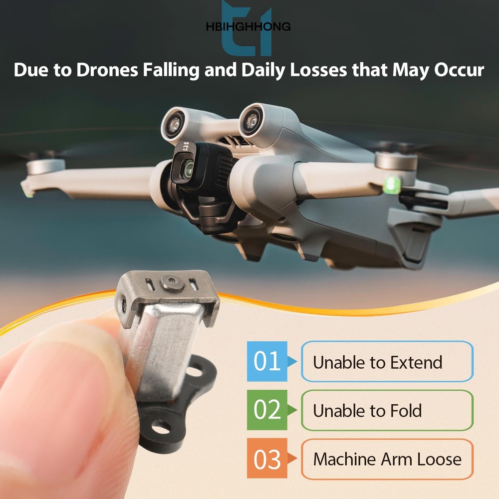 Front Arm Axis Replacement for DJI Mini 3 Pro/Mini 3 Hinges Arm...