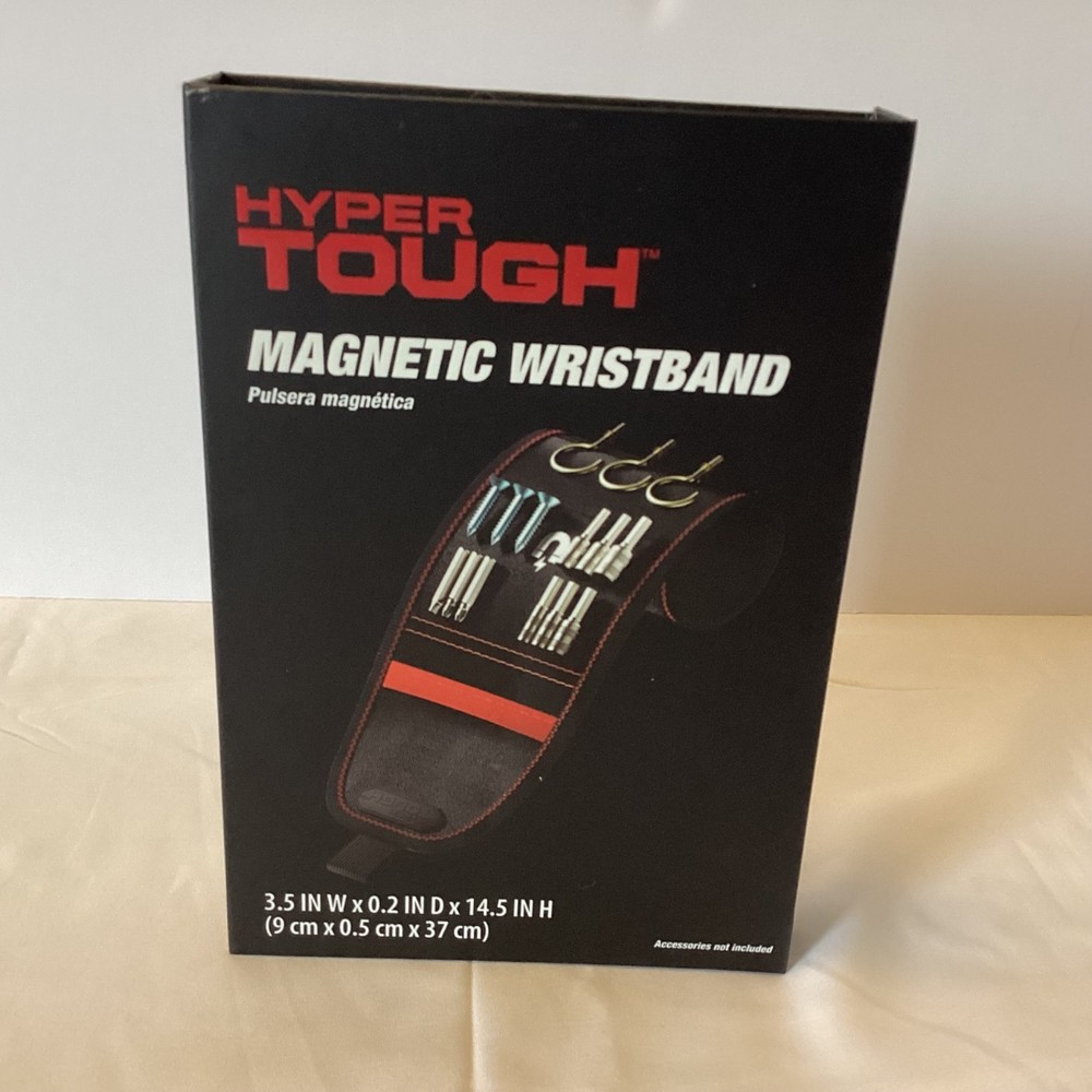 Hyper Tough Tool Storage Magnetic Wristband Adjustable - New