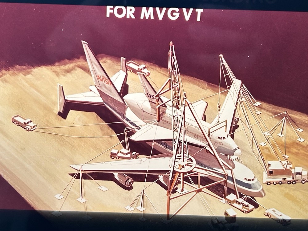 1977 NASA KSC Shuttle Artist Concept Loading Presentation Transparency-95