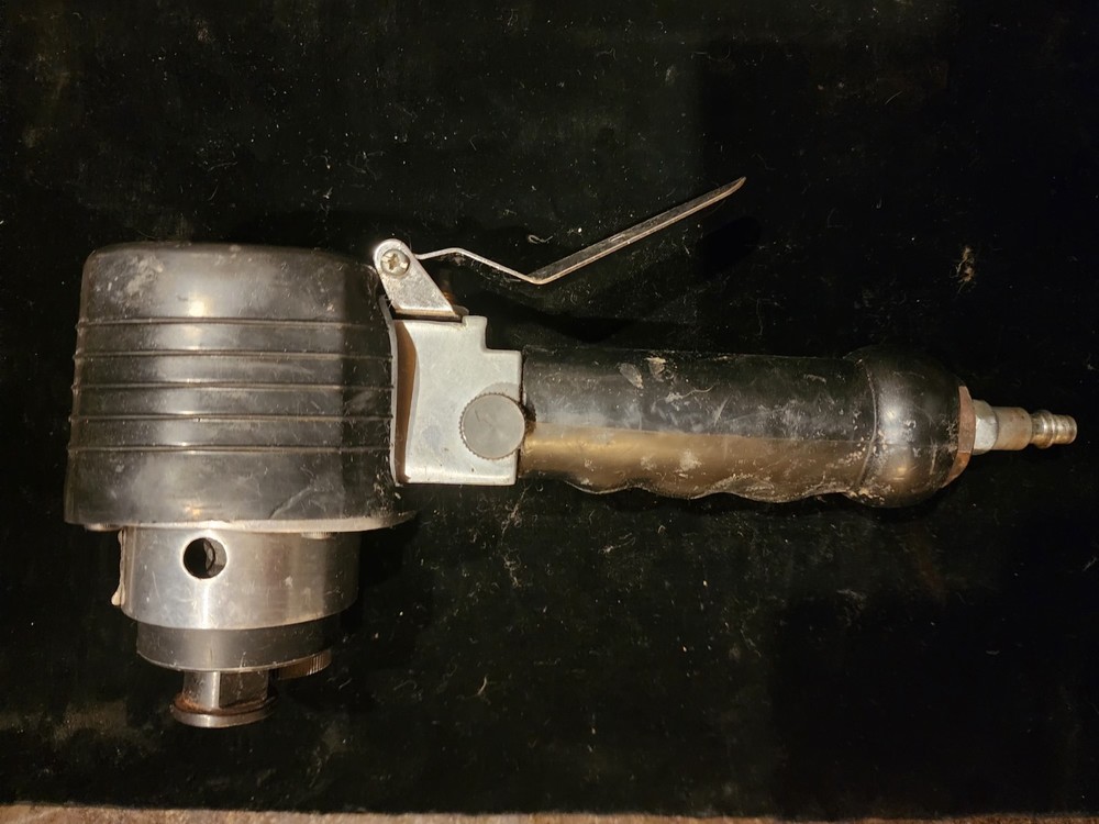 HANSEN Disk Sander Rotary/Circular Air Powered Tool Black Silver Used