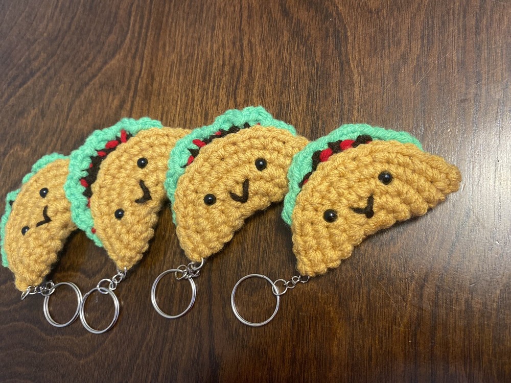 Taco Keychain ~Crochet~Handmade