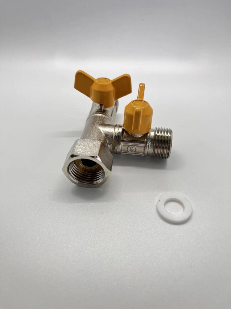 2 Way Gas Line Splitter Connector Valve Switch ⭐⭐⭐⭐⭐