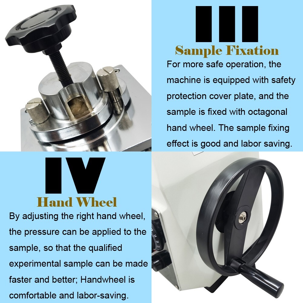 110V Metallographic Specimen Mounting Press Setting Machine 45mm Metal Sample