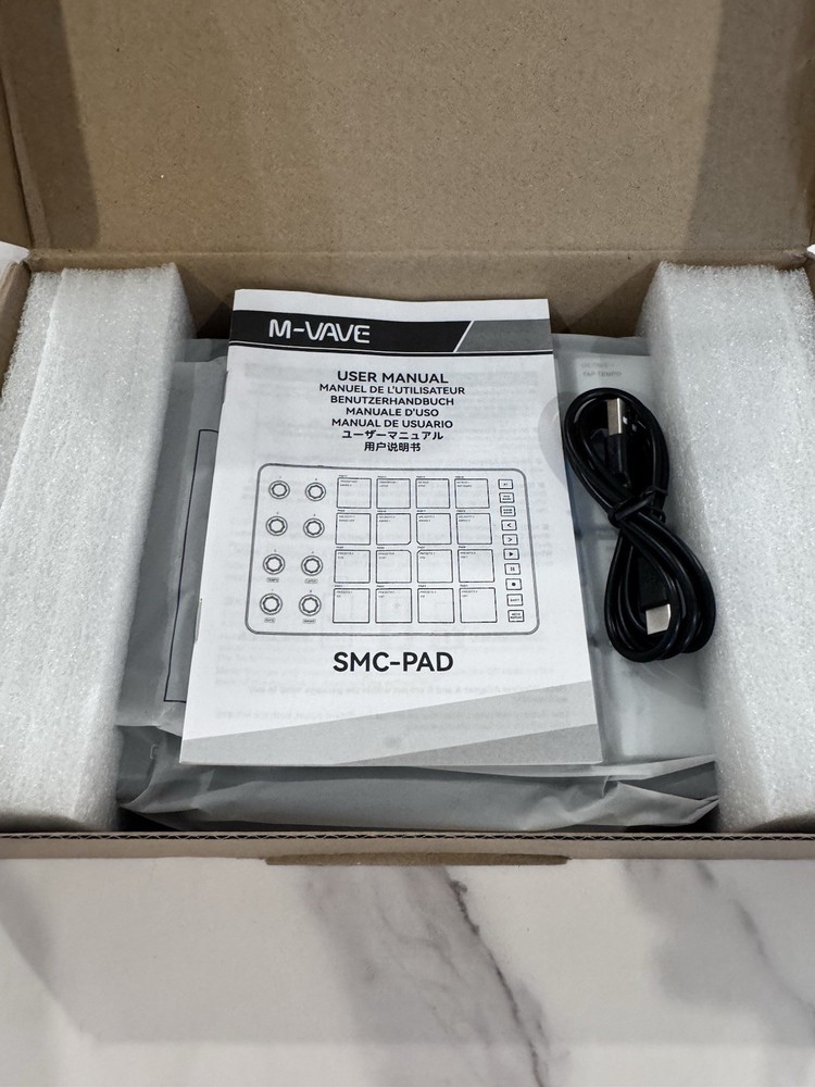 Wireless MIDI Controller Pads, Bluetooth - Black