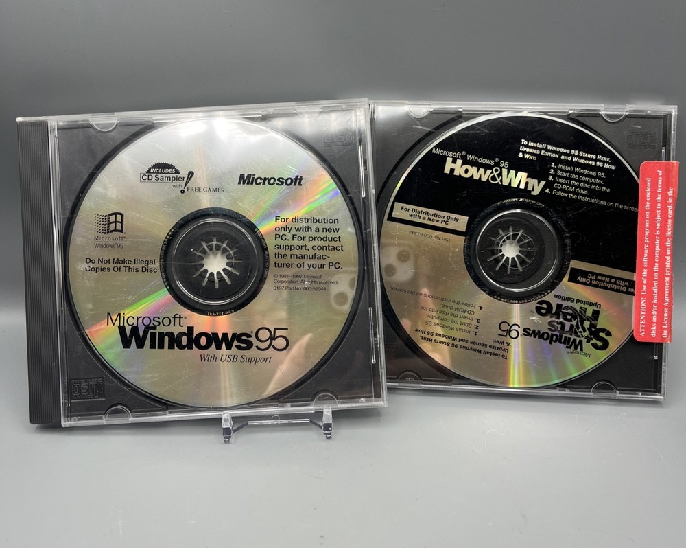 Microsoft Windows 95 USB Support CD-ROM + Product ID / Install Key