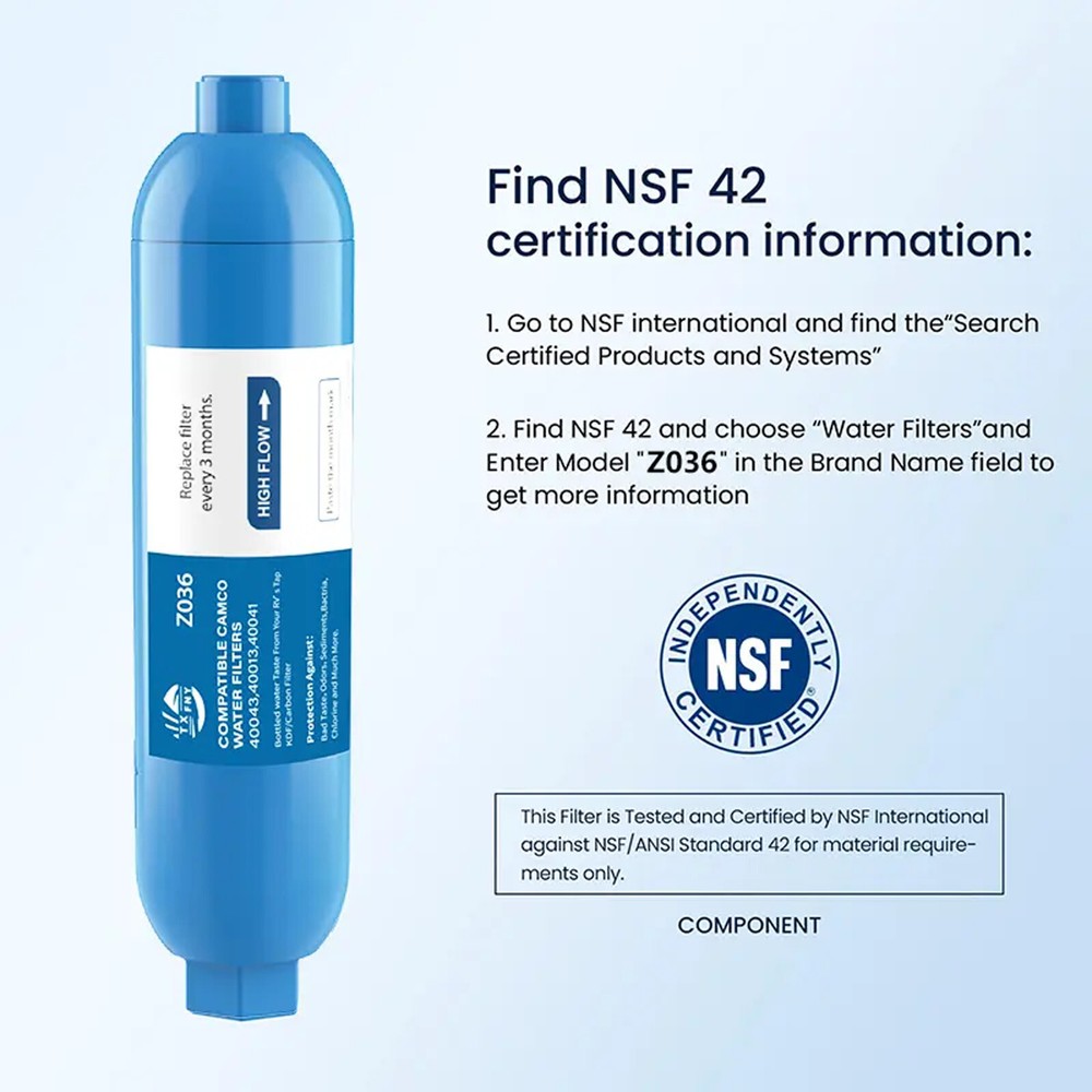 RV Filter, RV Inline Hose Water Filter,Garden and Camper Water Filter ""2 PACK""