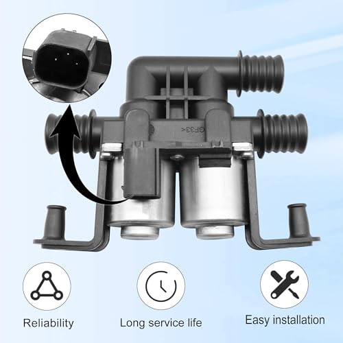 3-Way HVAC Heater Control Valve for BMW E60 535i E61 E63 E64 E65 64116906652