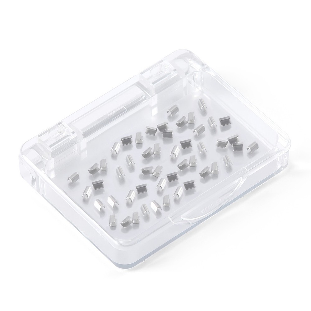 50Pcs Dental médico Ortodoncia Crimpable Paras Split/Mini Type Crimpable Stops