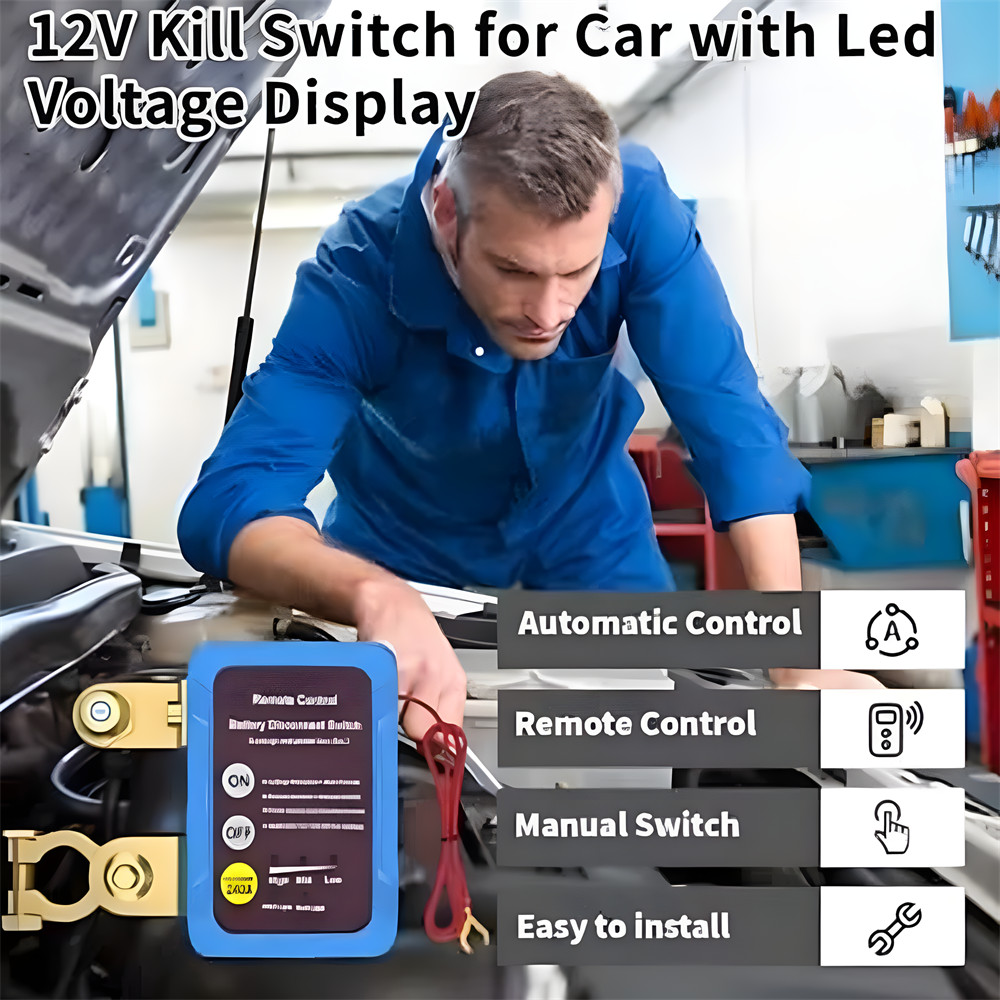 Remote Battery Disconnect Switch Kill Switch Automotive Cut Off Switch For Car