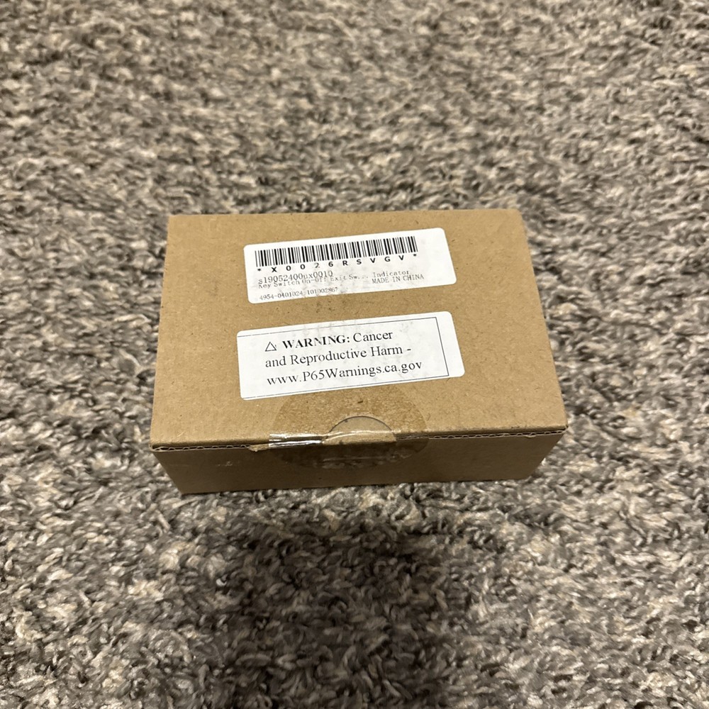 Key Switch Lock On/Off Exit Switch SPST Panel Mount with 2 Key Sealed