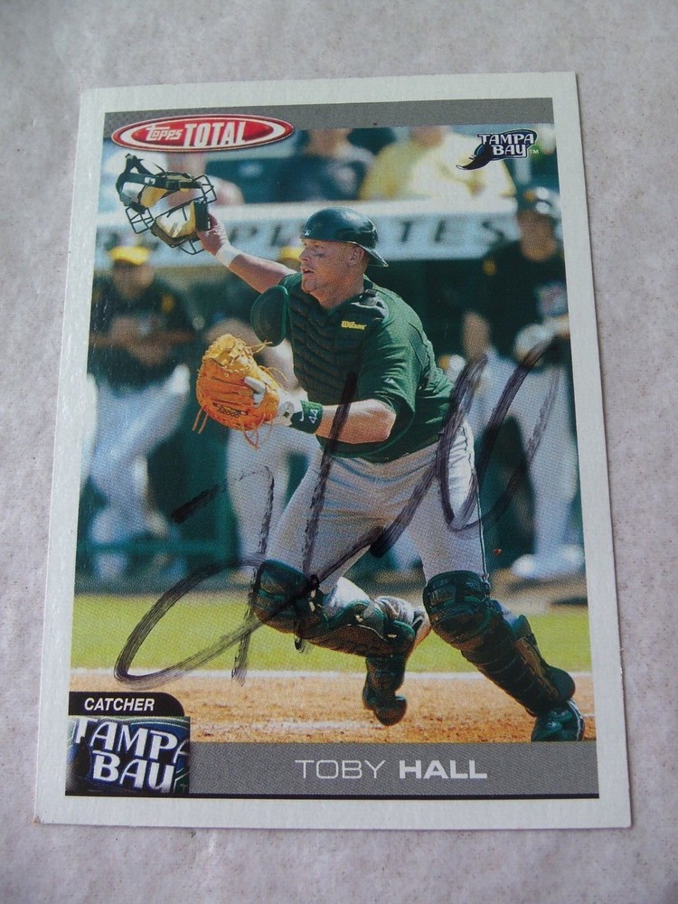 Toby Hall Tampa Bay Devil Rays Signed 2004 Topps!