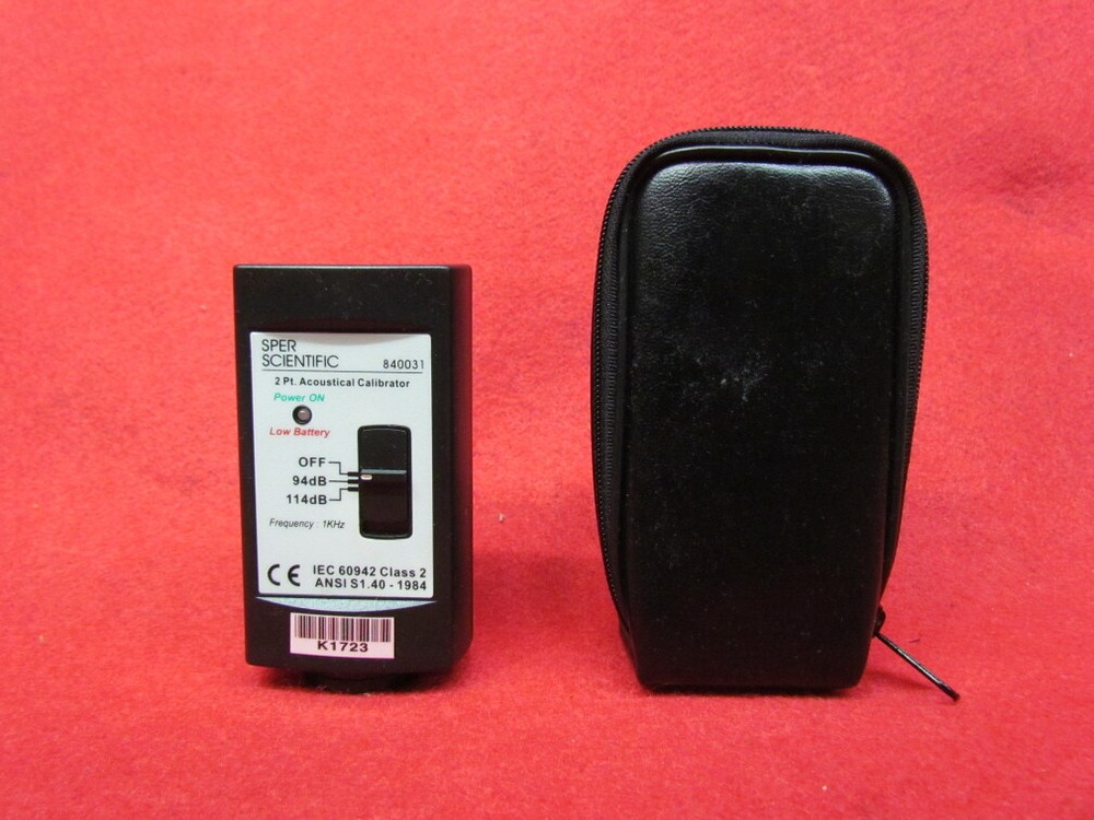 SPER SCIENTIFIC 840031 2PT . Acoustical Calibrator
