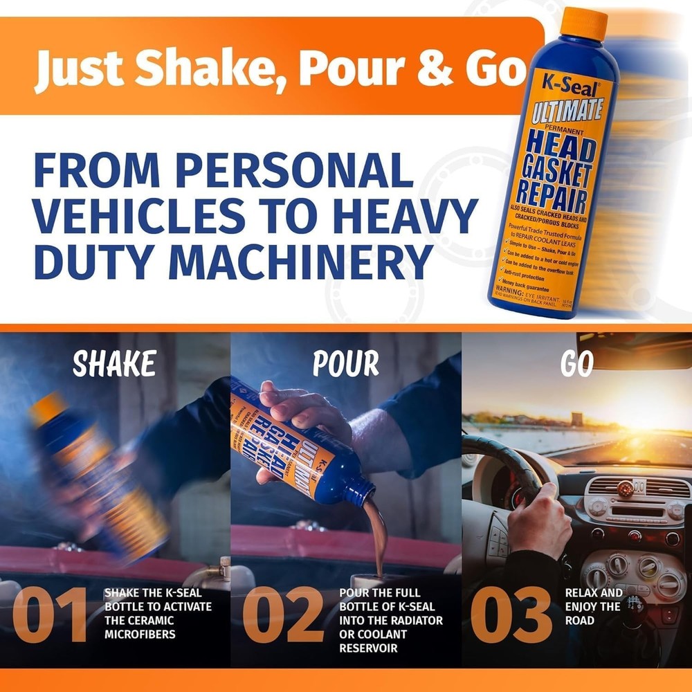 Permanent Head Gasket Sealer 16oz