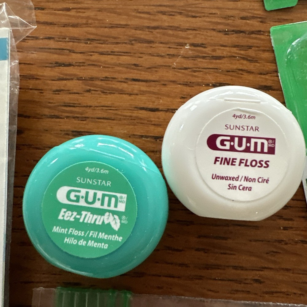 GUM Assorted Teeth Care Item Proxabrush Travler Handle Replacement Brushes Lot A