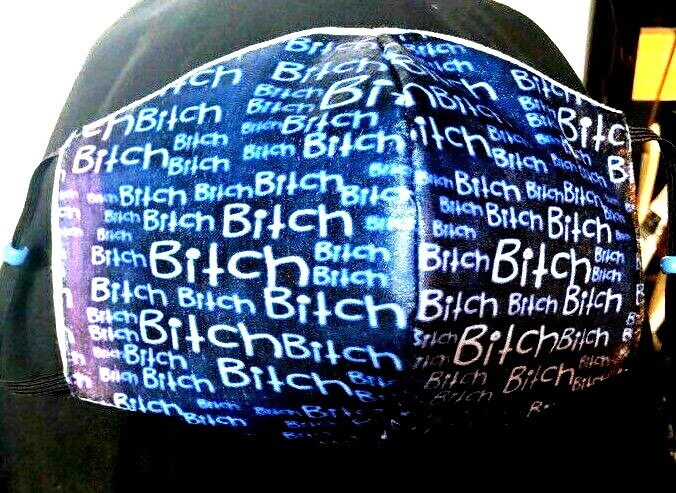 ***B#tch*** REVERSIBLE Cotton Face mask (handmade)