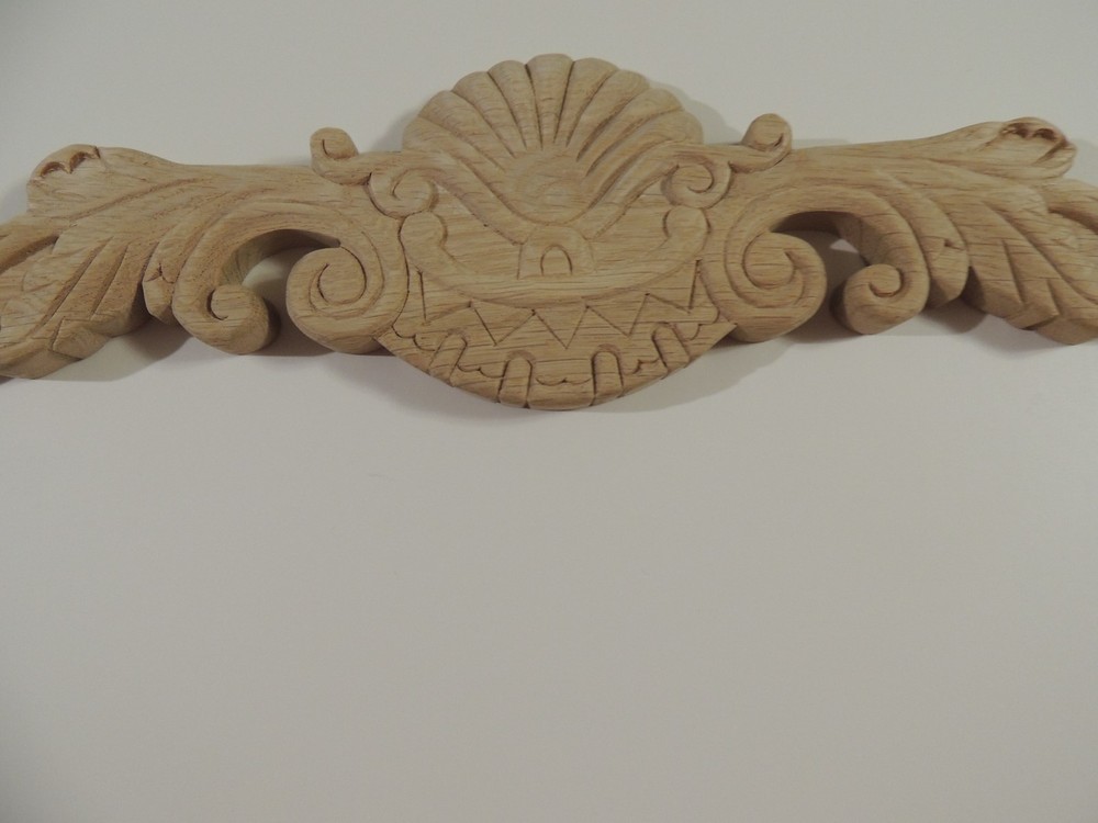 1 New Solid Oak Wood Crown Onlay, Woodworking