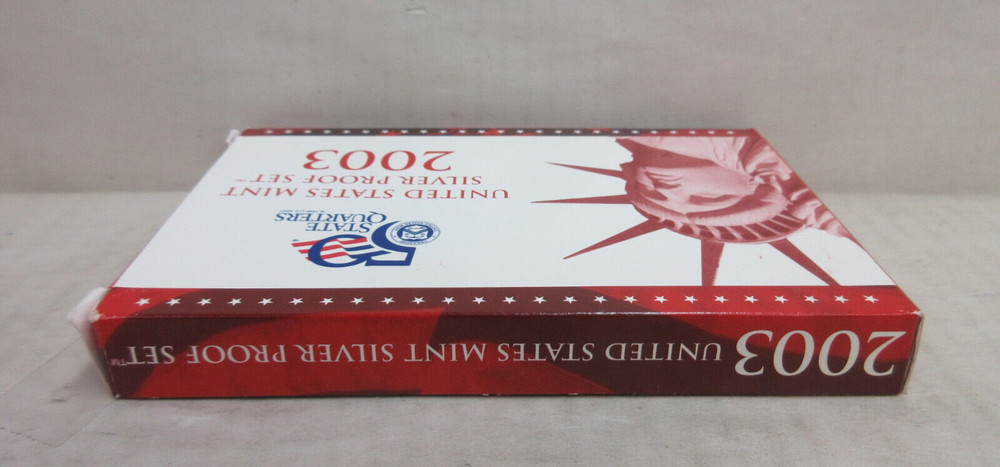 EMPTY PACKAGING Box Lenses & COA for 2003 United States Mint Silver Proof Set