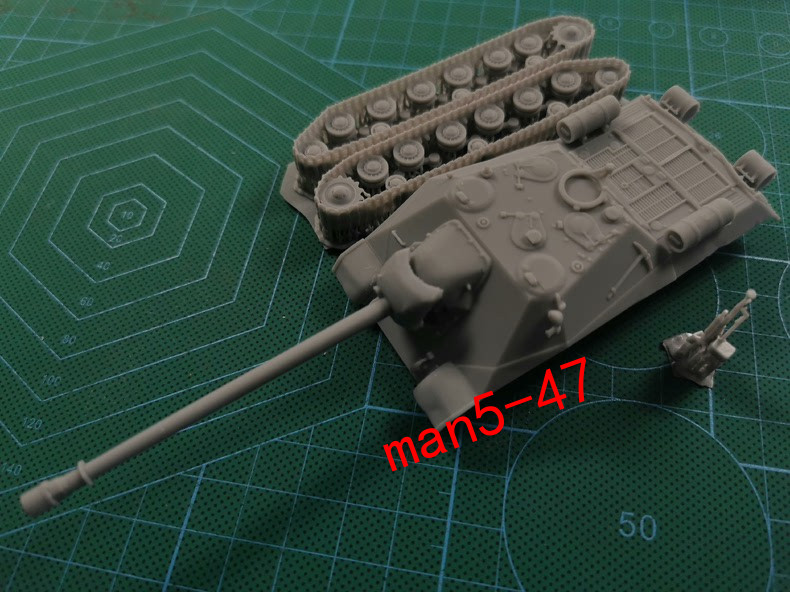 3D printing 1/72 Soviet 704 Project self-propelled anti-tank gun model kit
