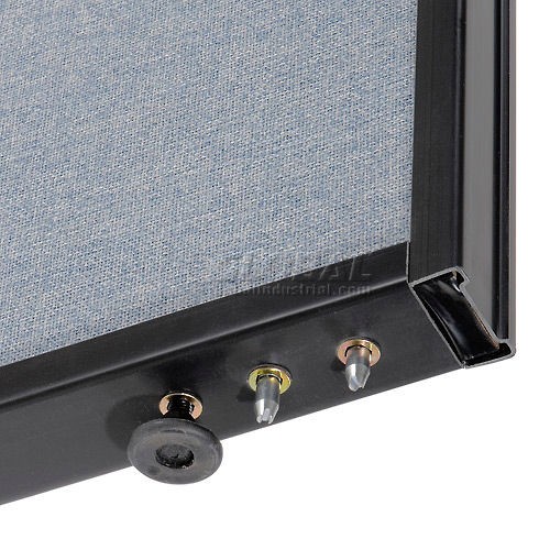 48-1/4"W x 60"H Office Partition Panel Blue